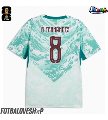 Portugalsko Bruno Fernandes #8 Venkovní Dres MS 2026 Krátký Rukáv